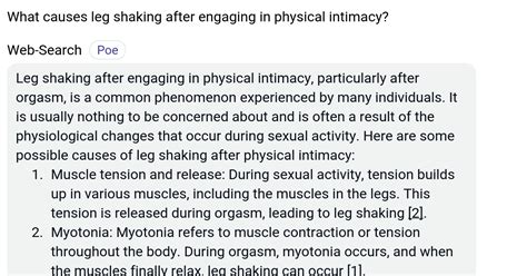 legs shaking after orgasm|These Symptoms Are (Fairly) Normal After Having Sex.